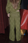 BASERANGE Konark trousers TRKON-CO-AU23 green